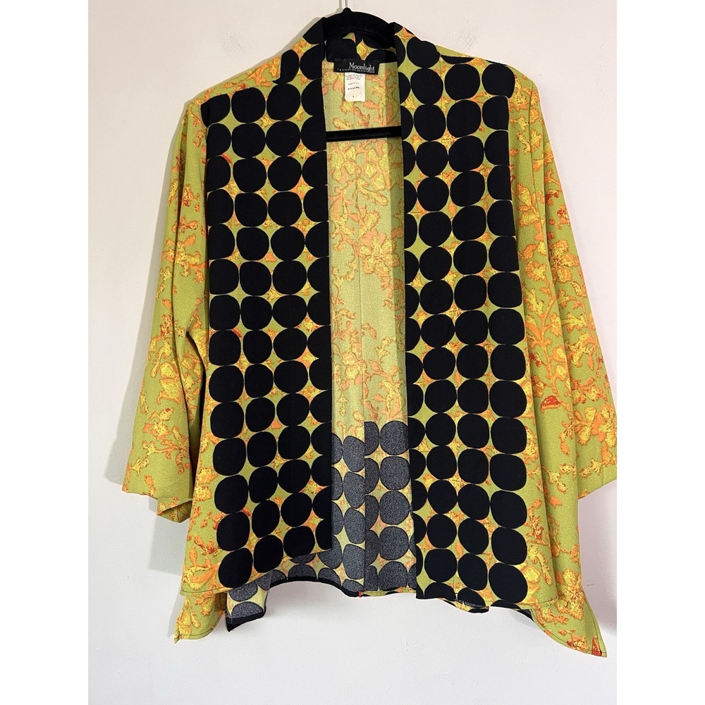 Moonlight Y&S Fashion Design Kimono Cardigan Art To Wear Topper Top Size L